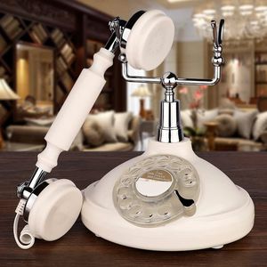 Telefono Vintage Nostalgico Stile Europeo Retrò Antico per Casa e Ufficio con Rotazione e Pulsanti Fissi Telefoni Fissi Regali Originali - Product Image 2