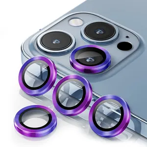 适用于Iphone 14 Pro的9h钢化玻璃最大相机屏幕保护器适用于iphone 14 pro的环形相机镜头保护器