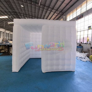 Portable inflatable photo booth enclosure with LED <b>lighting</b> for wedding parties and events - Product Image 1