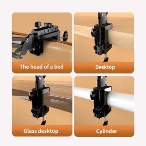 Penyangga Ponsel Lengan Panjang yang Dapat Dilipat & Dijepit, 360 °   Penyangga Tablet Logam Putar dengan Desain Hemat Ruang untuk Meja dan Tempat Tidur - Product Image 4