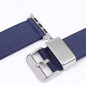 스테인레스 스틸 버클 22mm 손목 시계 스트랩 짠 나일론 시계 밴드 애플 시계 밴드 38mm 42mm 40mm 44mm 41mm 45mm - Product Image 4