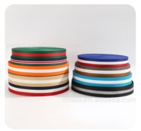 Ceinture tissée en polyester tricolore du fabricant – Accessoire de mode polyvalent pour vêtements et bagages, avec motif imprimé et attache pour médaille