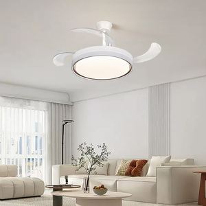 Ventilador de Techo Invisible Retráctil de 42 Pulgadas con Luz y Control Remoto, Novedad - Product Image 3