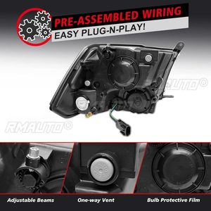 ไฟหน้า LED สำหรับกลางวัน ชุดไฟหน้า LED แบบกว้าง สำหรับ Dodge Ram 1500 2500 3500 ปี 2009-2018 รุ่นอเมริกาเหนือ - Product Image 3