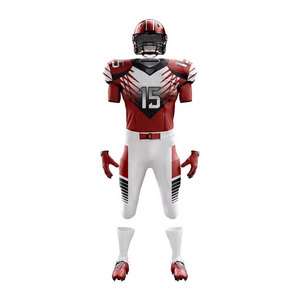 Ensemble de vêtements de sport légers de haute qualité, uniforme de football américain respirant à manches courtes, sur mesure, vente en gros - Product Image 2