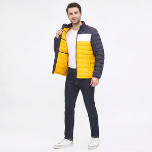 Chaqueta Acolchada de Alta Calidad para Hombre, Ropa de Invierno, Nuevo Diseño Moderno, Cuello Alto, Logotipo Frontal, Múltiples Colores, Material de Lona - Product Image 1