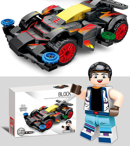 Splacing מירוץ חינוכי מכונית diy הרכבה הרכבה מודל בניין בלוק צעצוע abs פלסטיק - Product Image 6