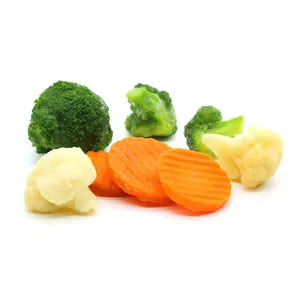 Superior quality Clean IQF Frozen mixed Vegetables Carrot Cauliflower Broccoli for food