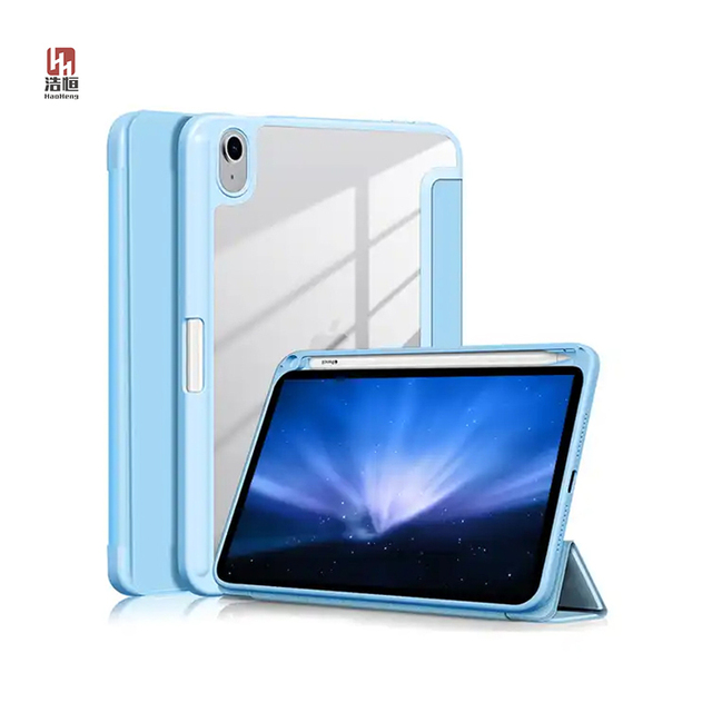 Fashionable TPU PC Clear Transparent Silicone Tablet Case Cover for iPad Air 10.2 10.9 7 8 9 11 Models Made From PU Material