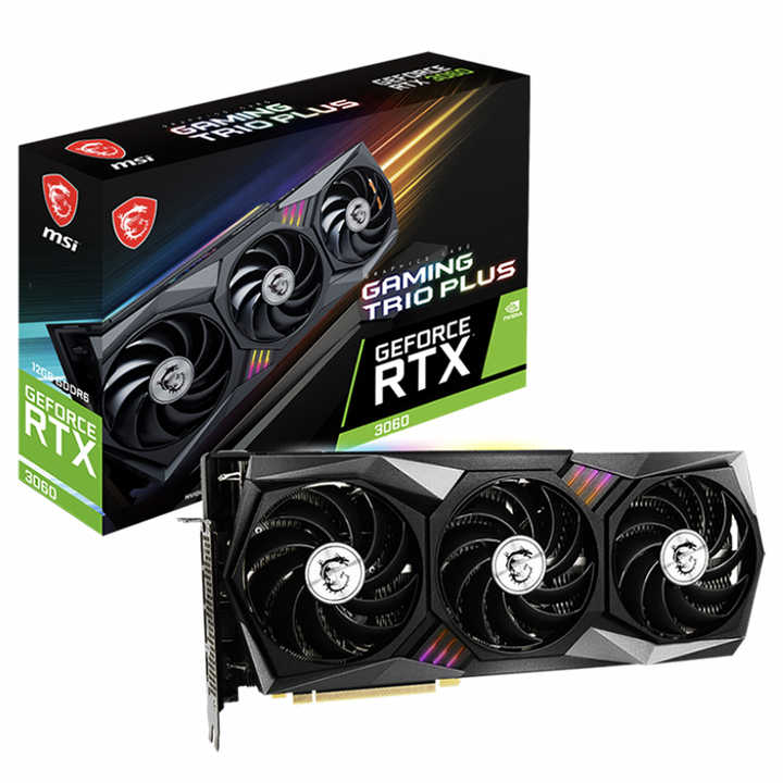 MSI NVIDIA GeForce RTX 3060 GAMING TRIO PLUS 12G使用済みゲーミング 
