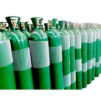 Bouteille de gaz argon industrielle 20L avec valve et bouchon Tulip, norme ISO