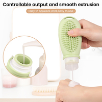 Bouteilles de voyage approuvées par la TSA de 100 ml, flacons de voyage en silicone portables, étanches, rechargeables, pour emmener en voyage, tubes à liquide pour shampooing