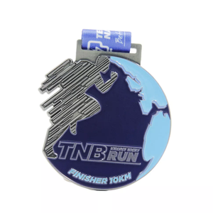 Venta directa de fábrica recuerdo Metal aleación de zinc Victoria dibujos animados perro maratón juego medalla - Product Image 3