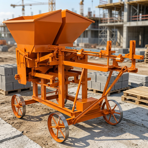 Máquina Manual de Fabricación de Bloques de Hormigón Huecos, Equipo de Producción de Ladrillos de Cemento para Construcción, de Alta Resistencia y Móvil - Product Image 1