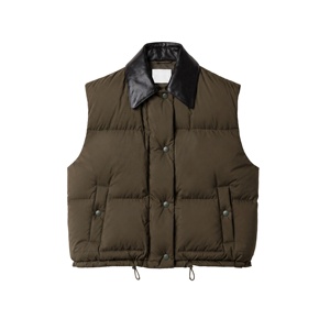 <span class=keywords><strong>Gilet</strong></span> matelassé en peau de mouton pour femme, certifié BSCI, avec col en similicuir, logo personnalisé, vente en gros – Fabrication depuis 17 ans - Product Image 4