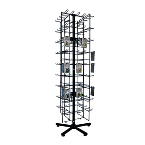 Floor <strong>Standing</strong> Metal <strong>Rotating</strong> License Plate <strong>Display</strong> Rack - Product Image 4
