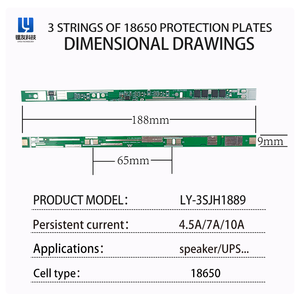 LiFePO4 BMS 3S 11.1V 6A 10A 18650 pin áp dụng <span class=keywords><strong>pcba</strong></span> sản phẩm, ban bảo vệ pin cho các sản phẩm điện tử - Product Image 5