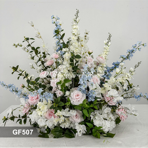 Fleurs artificielles de mariage haut de gamme en soie, <span class=keywords><strong>bouquet</strong></span> de fleurs artificielles de rêve pour allée de mariage, pour cérémonie nuptiale et aménagement d'événements romantiques - Product Image 2