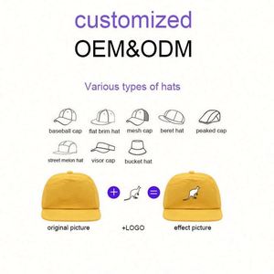 Casquette Snapback 5 Panneaux Personnalisée de Haute Qualité avec Logo Brodé et Cordelette Plate pour l'Extérieur – Vente en Gros - Product Image 4