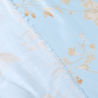 Tissu Jacquard Floral Tissé en Brocart Teint en Fil 30% Soie 70% Coton pour Robe Italienne Personnalisée de la Fabrique Caizi