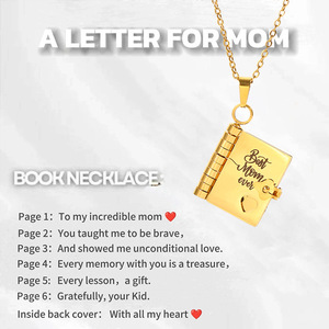 Collar Personalizado con Grabado, Colgante de Corazón con Letra y Sobre, Cadena para Clavícula, Regalo Personalizado para Parejas, Familiares y Amigos - Product Image 6