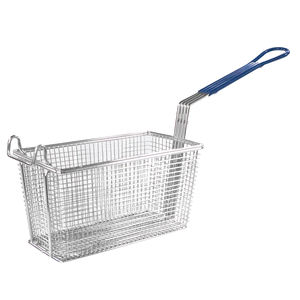 Pommes Frites Fritte use Korb Designed Heavy Gauge Frittier korb mit bunt beschichteten Griff für Köche Home Commercial Kitchen - Product Image 6