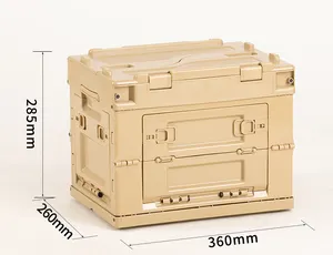 20l boîte de rangement fourre-tout en plastique petite boîte de camping