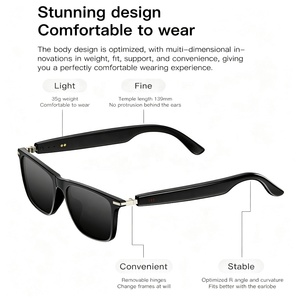 Gafas Inteligentes Multifuncionales M01 Pro al por Mayor, IP68, Bluetooth, Llamadas, Reproducción de Música, Interruptor Táctil, Canciones, Grabación <span class=keywords><strong>en</strong></span> <span class=keywords><strong>Vivo</strong></span> y Traducción - Product Image 5