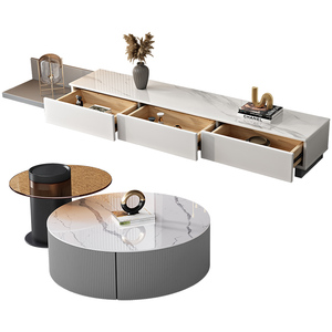 Mueble de TV de Lujo Nórdico, Mueble de TV <span class=keywords><strong>Extensible</strong></span> y Ampliable, Mueble de TV Moderno y Sencillo de Madera Maciza <span class=keywords><strong>Extensible</strong></span> - Product Image 5