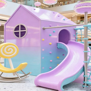 Structure de jeu intérieure personnalisée CA009 pour enfants avec toboggan, équipement de jeu pour enfants destiné aux centres commerciaux et aux aires de jeux publiques - Product Image 1