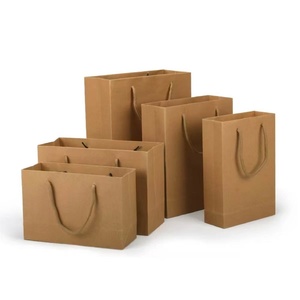 Bolsas de Papel Kraft Reciclado Ecológicas Personalizables con Impresión de Logotipo Personalizado, Impermeables y Duraderas para Empaque de Arte y Regalos - Product Image 2