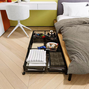 Almacenamiento de ropa y juguetes para niños, contenedor de almacenamiento de ahorro de espacio multifunción de Metal rectangular plegable - Product Image 4