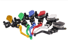 오프로드 오토바이 브레이크 펌프 변환: CNC 디스크 브레이크 상부 펌프 7/8 22mm 메이플 리프 조정 가능한 Bullhorn 클러치 어셈블리 - Product Image 2