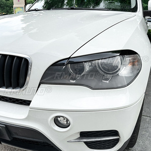 For BMW X5 E70 2008-2013 Body Kit Auto <b>Head</b> Light Lamp Eyelids Eyebrow Headlight Decoration Car <b>Styling</b> Trim Car Accessories - Product Image 4