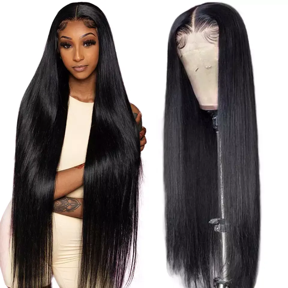 Wholesale Peruvian Hair Swiss HD Full Lace Frontal Wig For Black Women 100% Raw Virgin Cuticle Aligned Human Hair Lace Front Wig