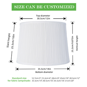 Paralume <span class=keywords><strong>in</strong></span> <span class=keywords><strong>Tessuto</strong></span> di Lino Fatto a Mano a Forma di Fungo Plissettato <span class=keywords><strong>Bianco</strong></span> per Soggiorno Vendita Calda - Product Image 2