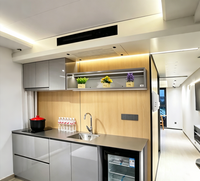 Villas de luxe ultra modernes à 2 étages, maison mobile préfabriquée en aluminium durable avec panneaux muraux modulaires