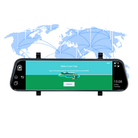 Caméra DVR double objectif pour tableau de bord 4G SIM WiFi GPS Navigation 1080P Rétroviseur Dashcam