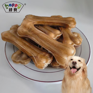 Secado de huesos prensados de piel de vaca, 4 tamaños, masticables dentales para perros, Limpieza de dientes de perro, masticables calmantes, golosinas, aperitivos deshidratados para perros - Product Image 1