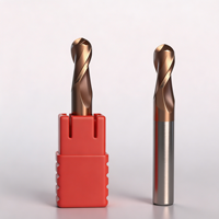 Fraise à bout sphérique en carbure monobloc HRC55 |   Fraiseuse CNC à 2 cannelures haute précision