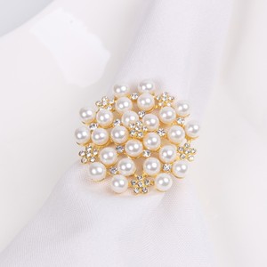 Nouveaux accessoires <span class=keywords><strong>de</strong></span> table <span class=keywords><strong>de</strong></span> fête mariage faits saillants perle or <span class=keywords><strong>serviette</strong></span> boucle <span class=keywords><strong>serviette</strong></span> anneau papier <span class=keywords><strong>serviette</strong></span> anneau - Product Image 5