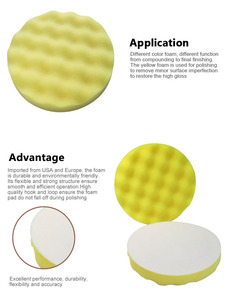 EVERTOOL Profesional 7 1/2 pulgadas 190mm Almohadillas de pulido de coche Pulido de 3 pasos con compuesto de espuma REDONDA/Pulido/Acabado <span class=keywords><strong>Cr</strong></span> Esponjas - Product Image 6