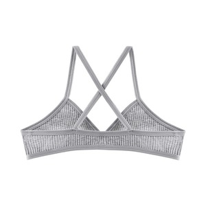 Sous-vêtements sexy en coton pour femmes confortables, soutien-gorge en coton sans fil à col en V profond pour femmes - Product Image 5