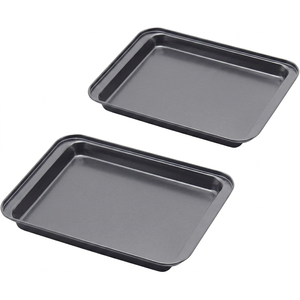 Black Steel Baking <b>Sheets</b> with Corrosion-Resistant Coating, Ideal for <b>Cookies</b>, Roasting & Baking - Product Image 1