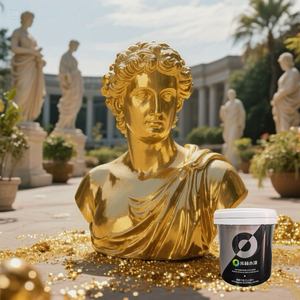 Pintura en aerosol de oro a base de agua ecológica de 24K para revestimiento líquido de construcción de muebles con epoxi de ingrediente principal - Product Image 6