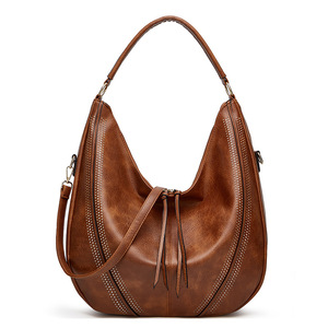Nouveau sac à bandoulière classique Vintage <span class=keywords><strong>grande</strong></span> capacité femmes Hobo sacs à main doux Faux <span class=keywords><strong>cuir</strong></span> grand cartable fourre-tout - Product Image 2