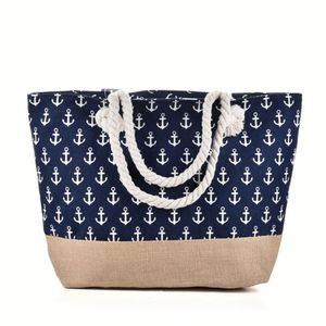 Sac fourre-tout de plage en toile personnalisé avec pochette amovible, fermeture respirante, sac à bandoulière portable grande capacité, sac hobo pour femme - Product Image 6