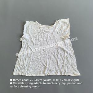 Trapos de Algodón Blancos 100% para Limpieza Eficiente, Trapos Industriales de Algodón, Trapos de Algodón Blancos de 25 kg, Trapos de Algodón de 1.5 kg - Product Image 3