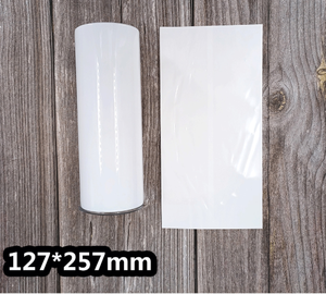 Gobelet isotherme fin blanc 20 oz en acier inoxydable droit avec paille métallique pour sublimation - Product Image 6