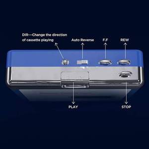 Reproductor de Casetes Portátil con Bluetooth, Grabador, Entrada para Micrófono y Auriculares de 3.5mm, Funciona con Pilas DC/AA, Ideal para Regalo - Product Image 5